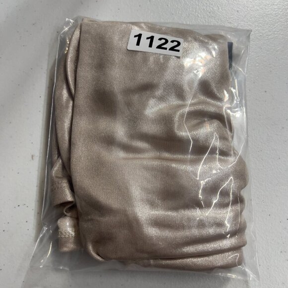 Express Women's Cowl Neck Champagne Metallic Halter Top Size XS - Picture 7 of 7